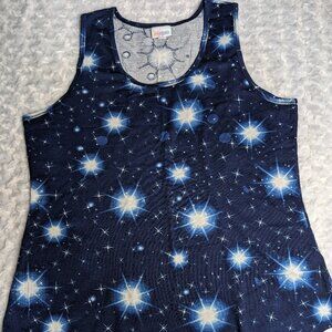 2XL LuLaRoe Tank Top - Cosmic Galaxy Stars